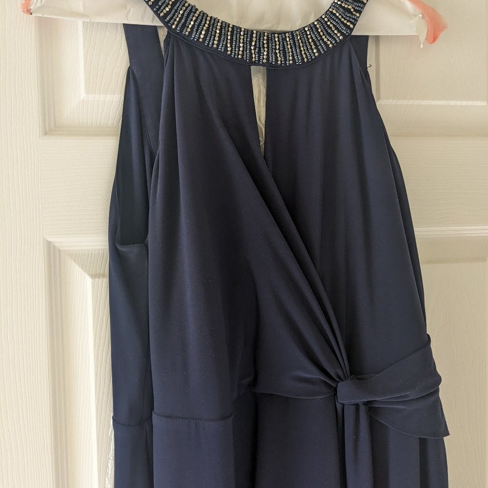 Beautiful Navy Blue gown with bling